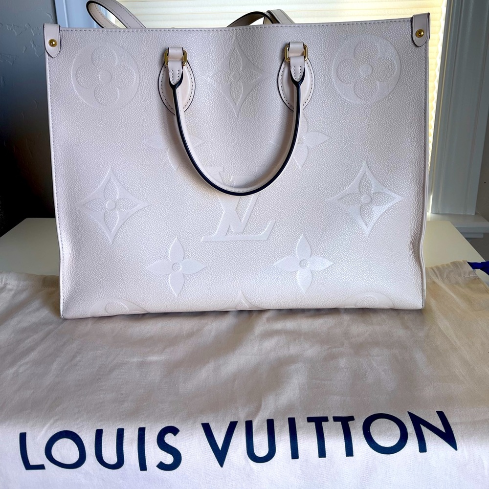 Louis Vuitton Onthego Creme Empreinte GM  Limited Edition